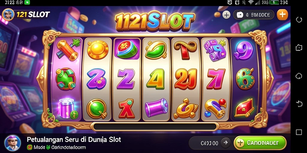 Screenshot menunjukkan gameplay seru dari 1121SLOT dengan grafis menarik.