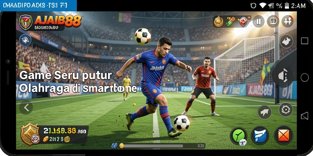 Tampilan menarik dari gameplay olahraga di AJAIB88.