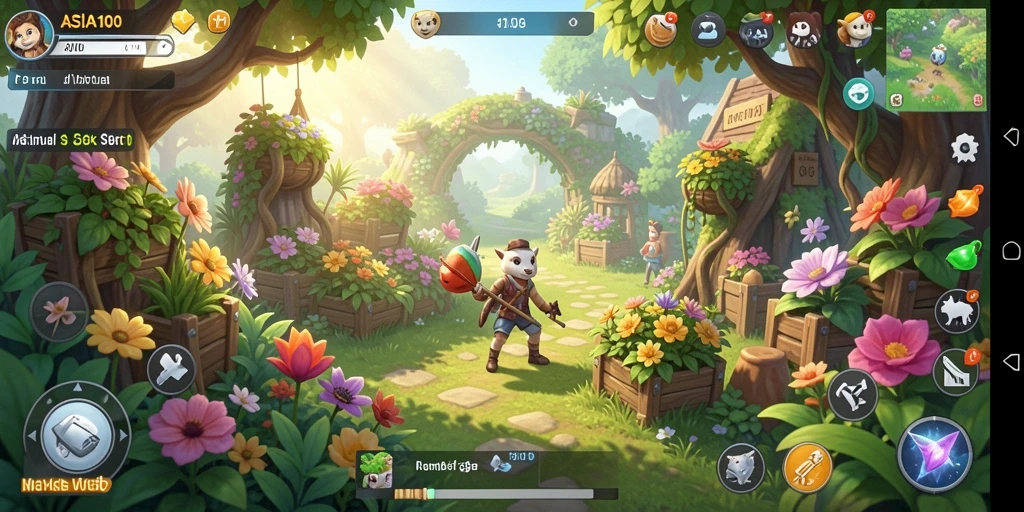 Gameplay seru ASIA100 dengan visual pertanian yang memikat.