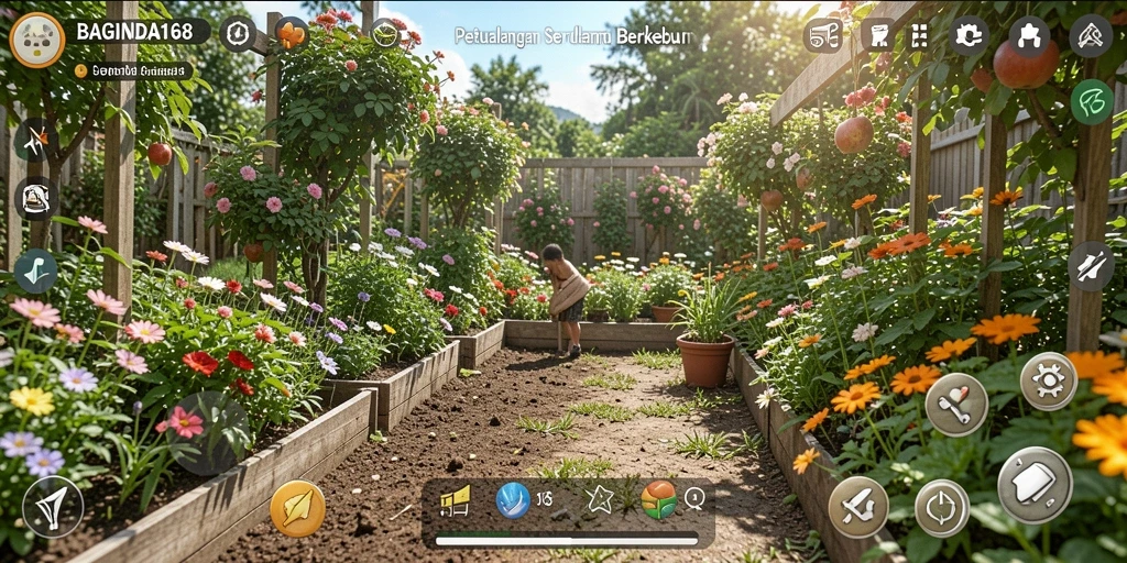 Tampilan gameplay seru dari game Farming BAGINDA168.