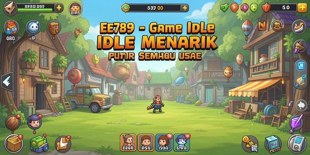 Tampilan gameplay EE789 yang menampilkan aksi Idle yang seru.