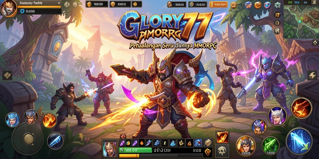 Gameplay seru dan grafis indah dari GLORY777.