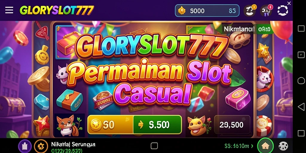 Tampilan gameplay seru dari GLORYSLOT777 dengan berbagai tema menarik.