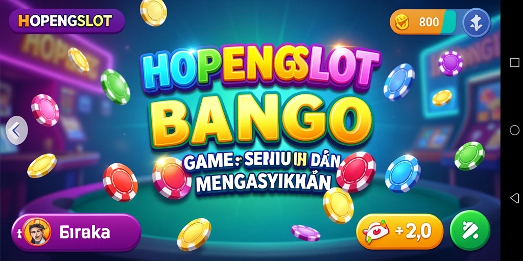 Tampilan seru gameplay Bingo dalam HOPENGSLOT.