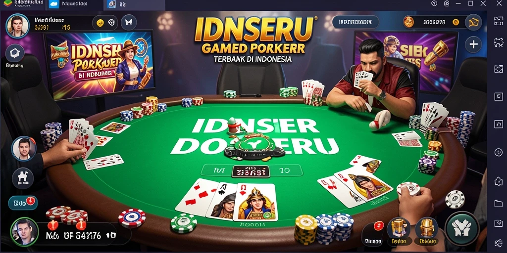 Tampilan gameplay IDNSERU yang memikat saat bermain poker.