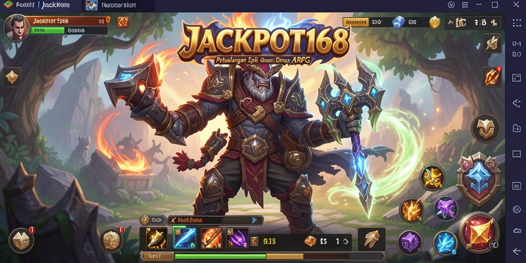 Tangkapan layar dari gameplay menakjubkan JACKPOT168 yang penuh aksi.