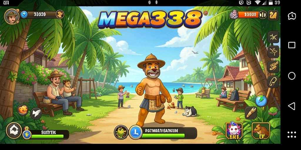 Tampilan gameplay <strong>MEGA338</strong> yang penuh warna dan interaktif.