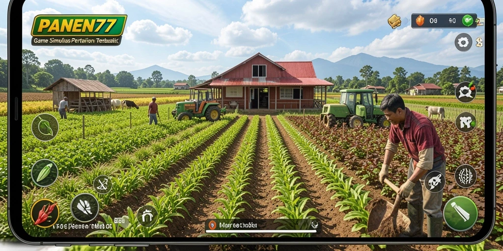 Tampilkan gameplay seru dalam simulasi pertanian.