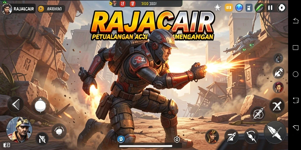 Tampilan aksi menegangkan dari gameplay RAJACAIR.