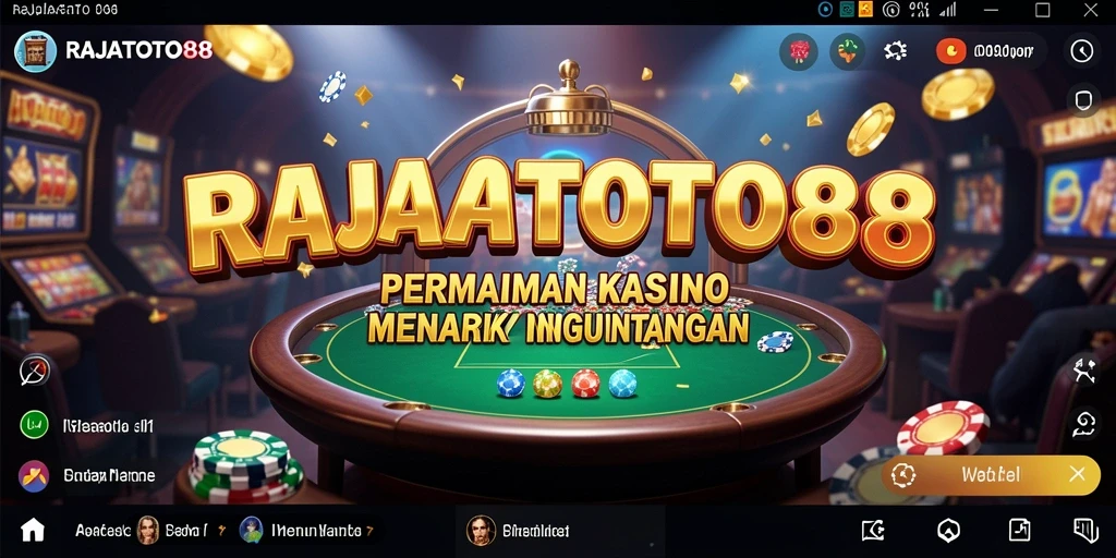 Gameplay menegangkan dengan berbagai pilihan permainan Kasino di RAJATOTO88.